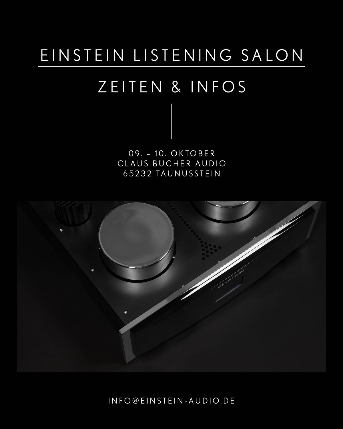 Einstein Listening Salon am 9.und 10.Oktober 2026